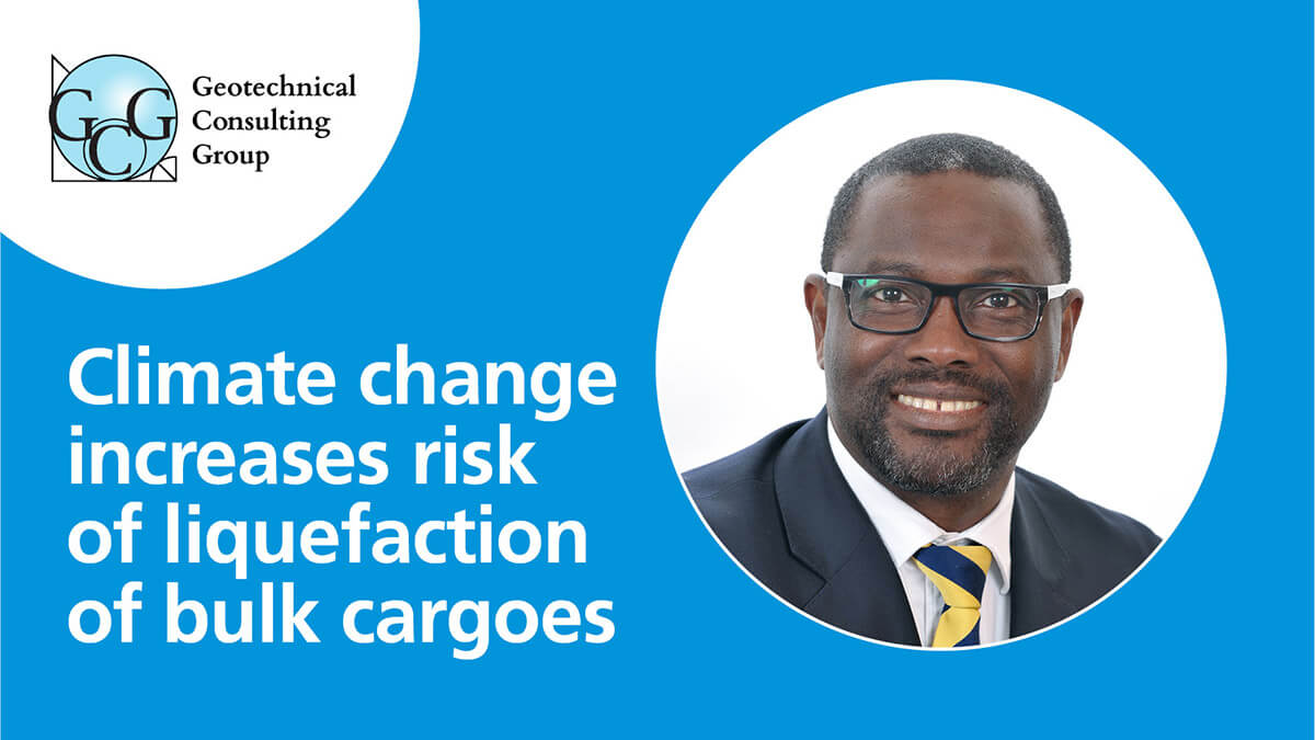 Climate change increases risk of liquefaction of bulk cargoes