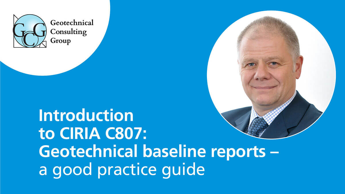 GCG’s Senior Partner John Davis presents at the British Tunnelling Society Conference
