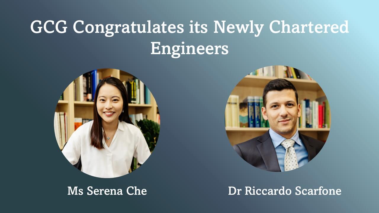 GCG Congratulates Our Newly Chartered Engineers