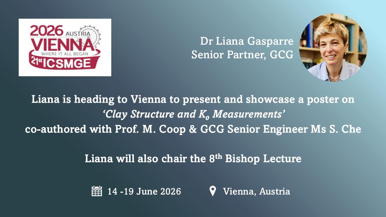 Dr Liana Gasparre Presenting a Paper at ICSMGE 2026 in Vienna